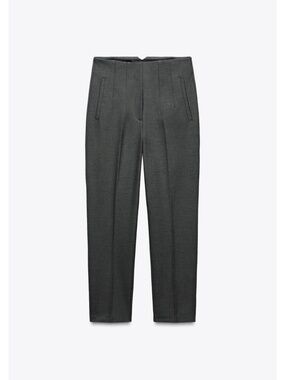 Zara High-Waisted Pants Anthracite Grey Size M BNWT